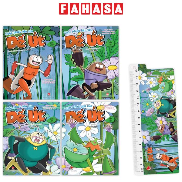 Fahasa - bộ sách cuộc phiêu lưu của dế út - tặng kèm thước kẻ nhựa
