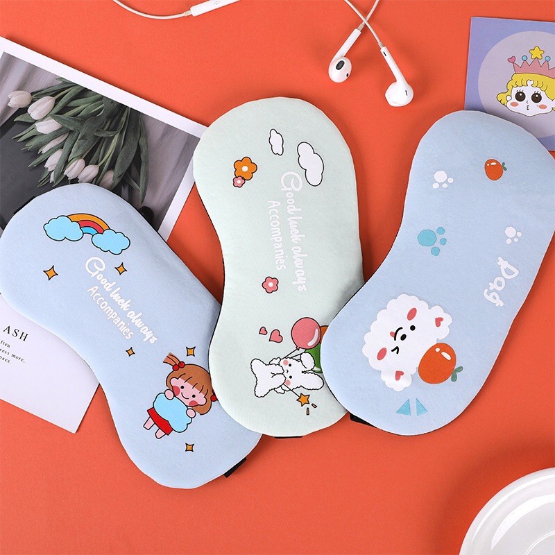 Bịt Mắt Che Mắt Ngủ Có Túi Gel Massage