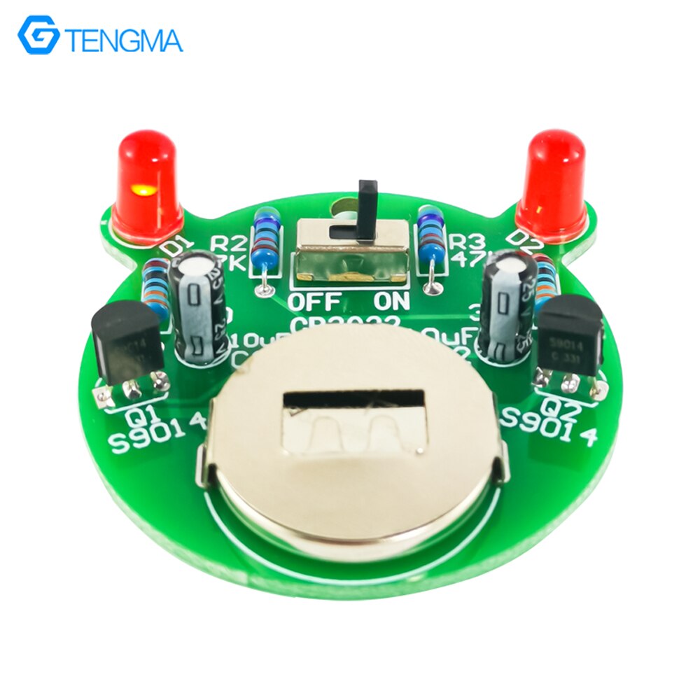 LED Flicker Lamp Kit Triode Control Self-Excited Multi-Harmonic Oscillation Circuit Electronic Production Parts DIY Assembly
