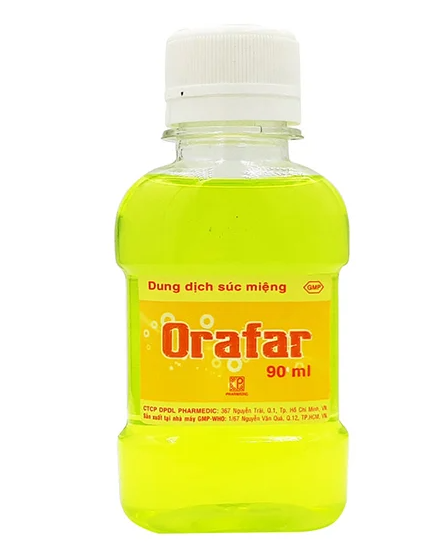 Dung dịch Súc miệng ORAFAR (Chai 90ml), Bảo vệ răng miệng, sạch mùi hôi