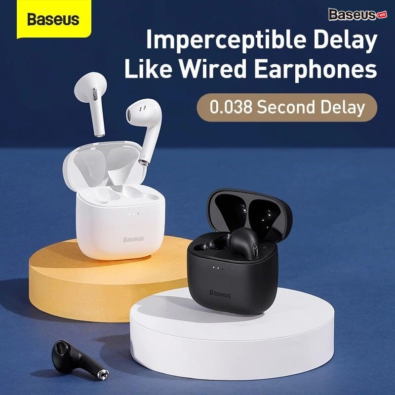 Tai nghe Bluetooth True Wireless Baseus Bowie Series E8 TWS (Bluetooth 5.0Super Fast chargeNearly No-delay HD Stereo)