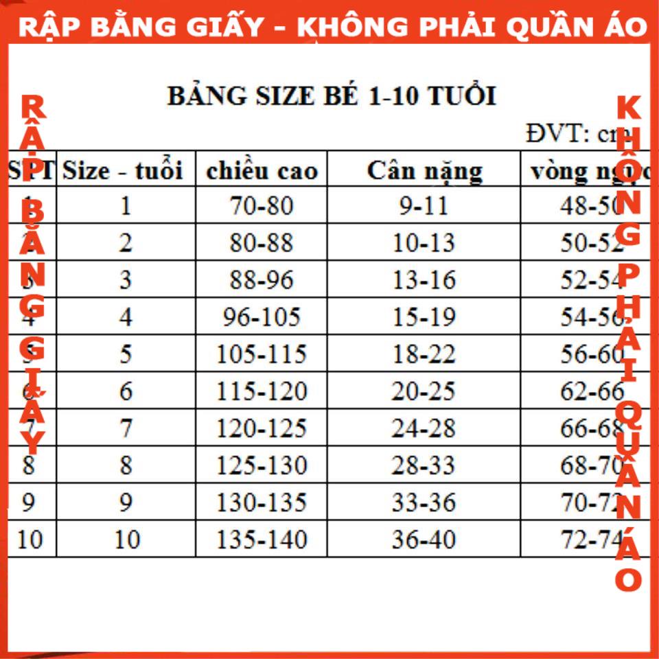 Rập giấy may bộ bé R446 - Bản vẽ