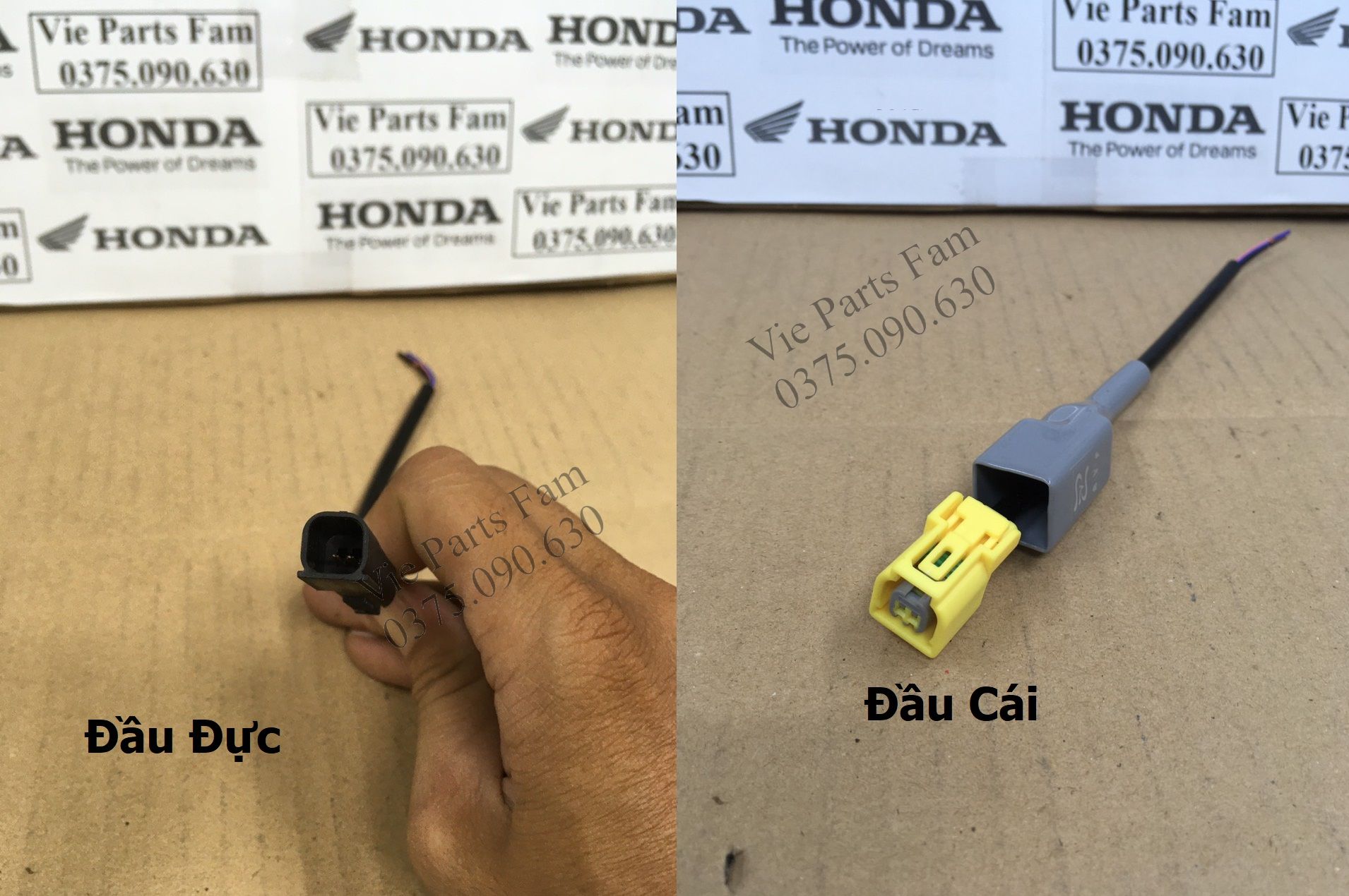 Đầu ghim, giắc kim phun AB 110 (đầu đực và đầu cái)