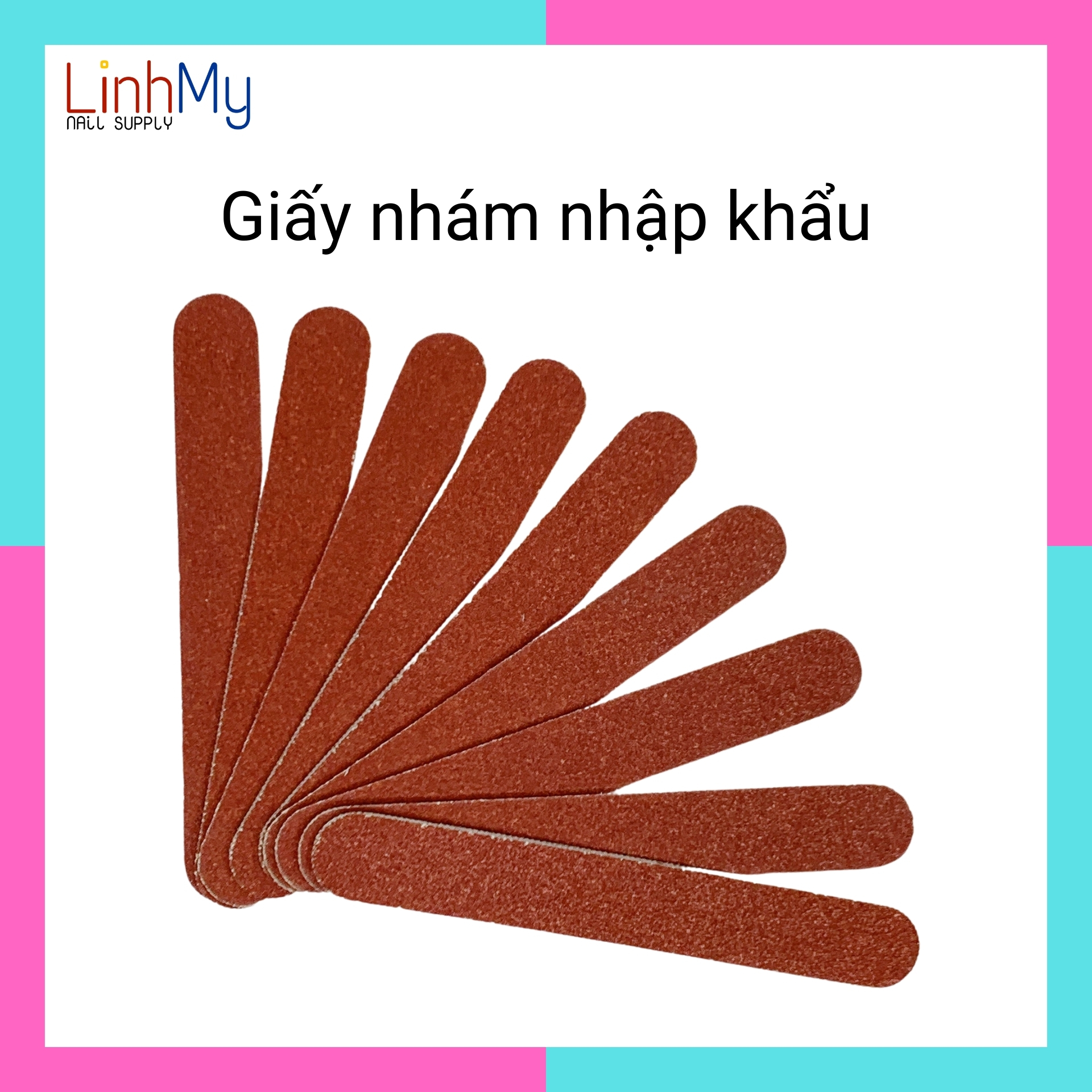 Dũa móng tay mini mỏng nâu cao cấp