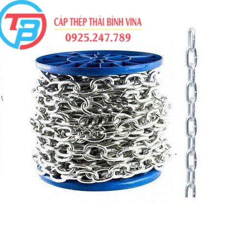 [HCM]Dây Xích INOX 304 phi 2 ,phi 3, phi 4, phi 5, phi 6, phi 8, phi 10 cáp thép thái bình