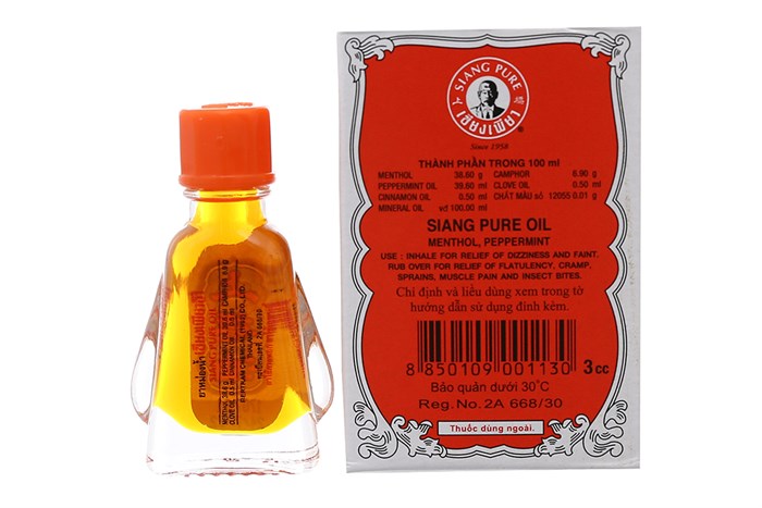 Dầu Gió Thái Lan Siang Pure Oil 3cc