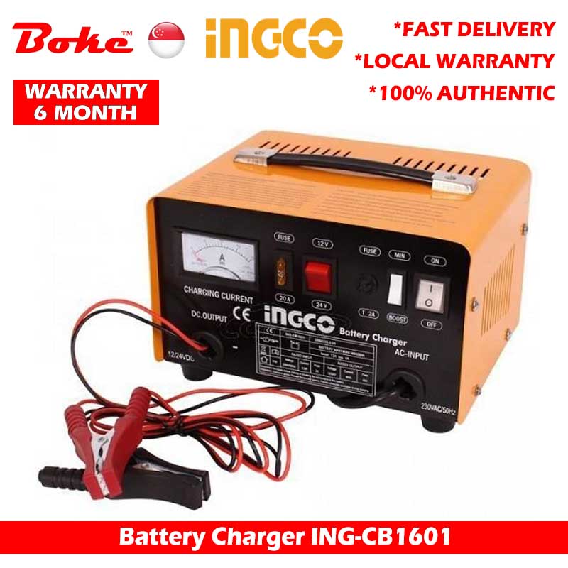 INGCO Battery Charger INGCB1601 Input voltage(V)1220240 Frequency
