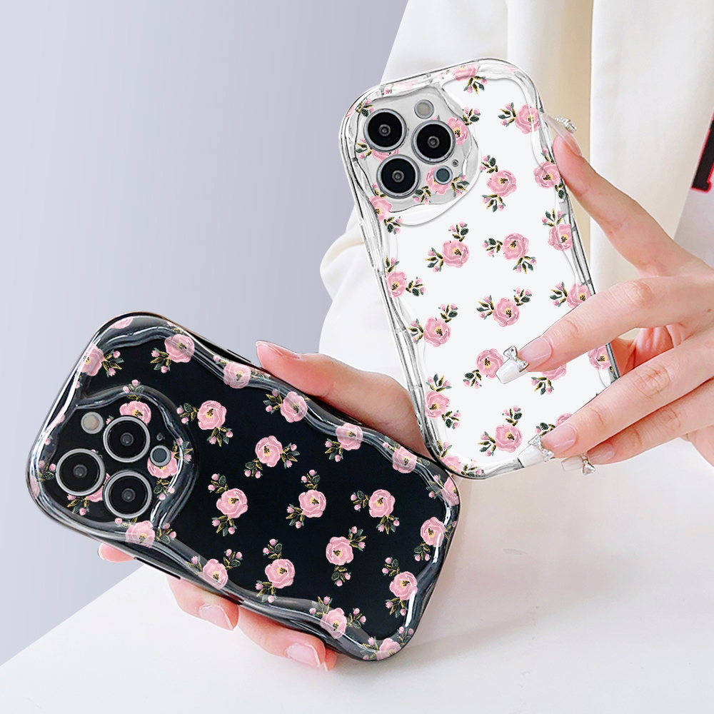 FELMYST%20for%20OPPO%20A5%202020%20A9%202020%20Back%20Cover%20Pink%20Flowers%20Pattern%20Soft%20Texture%20Wavy%20Edge%20Silicone%20Phone%20Case%20-%20Image%207