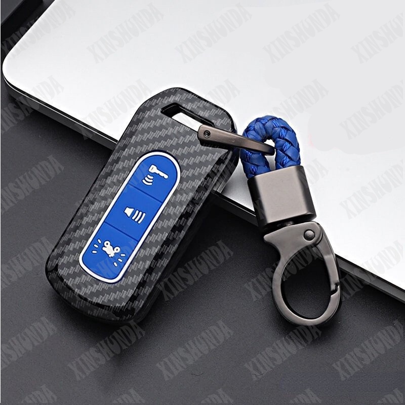Xsd for honda scooter vario 150 125 pcx 150 sh125 150 pcx 3 buttons super cub 125 honda motorcycle scooter smart key cover carbon fiber motorcycle key case cover