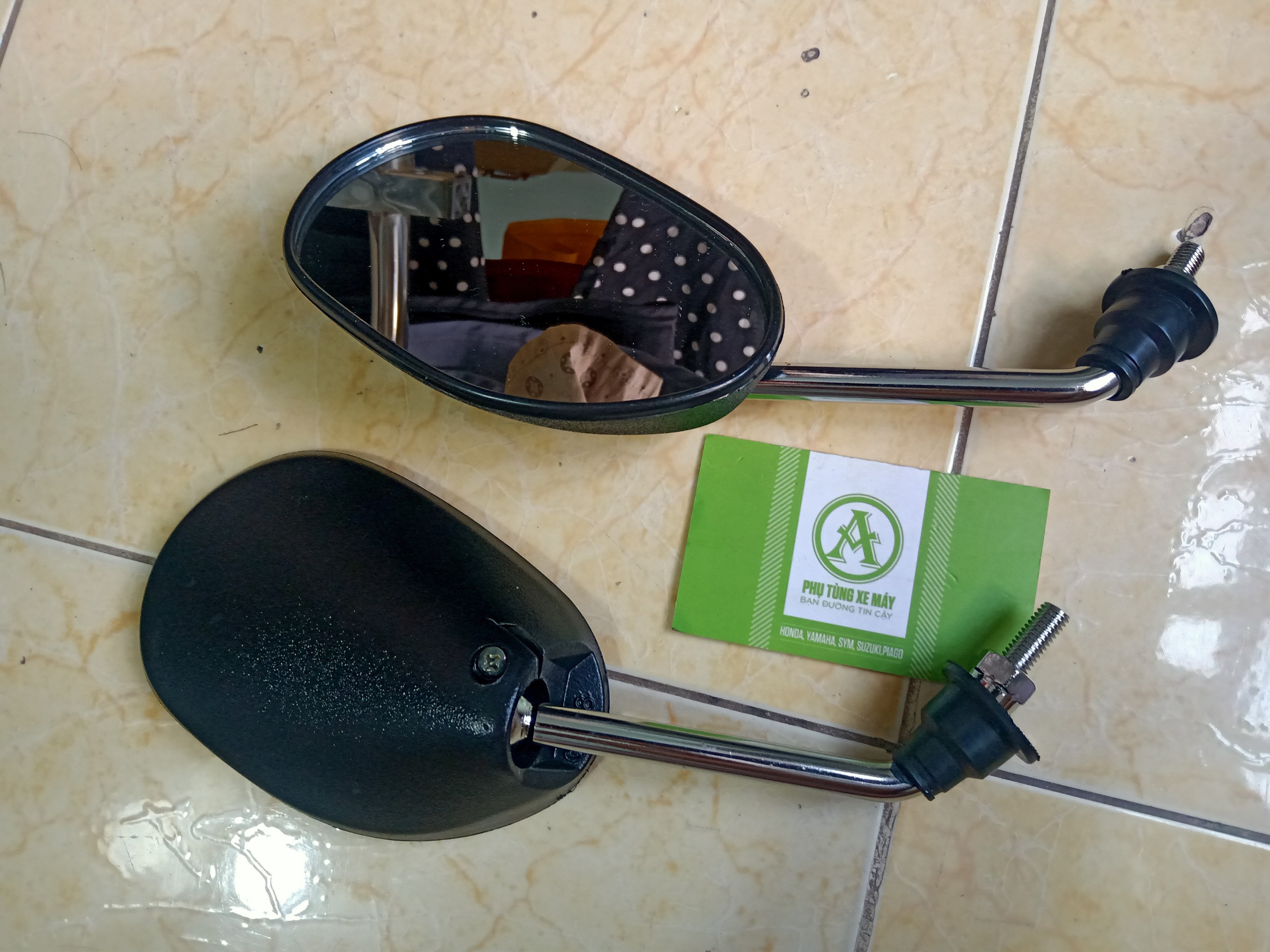 1 Cặp Gương Chiếu Hậu Xe Máy Suzuki Viva 8 ly