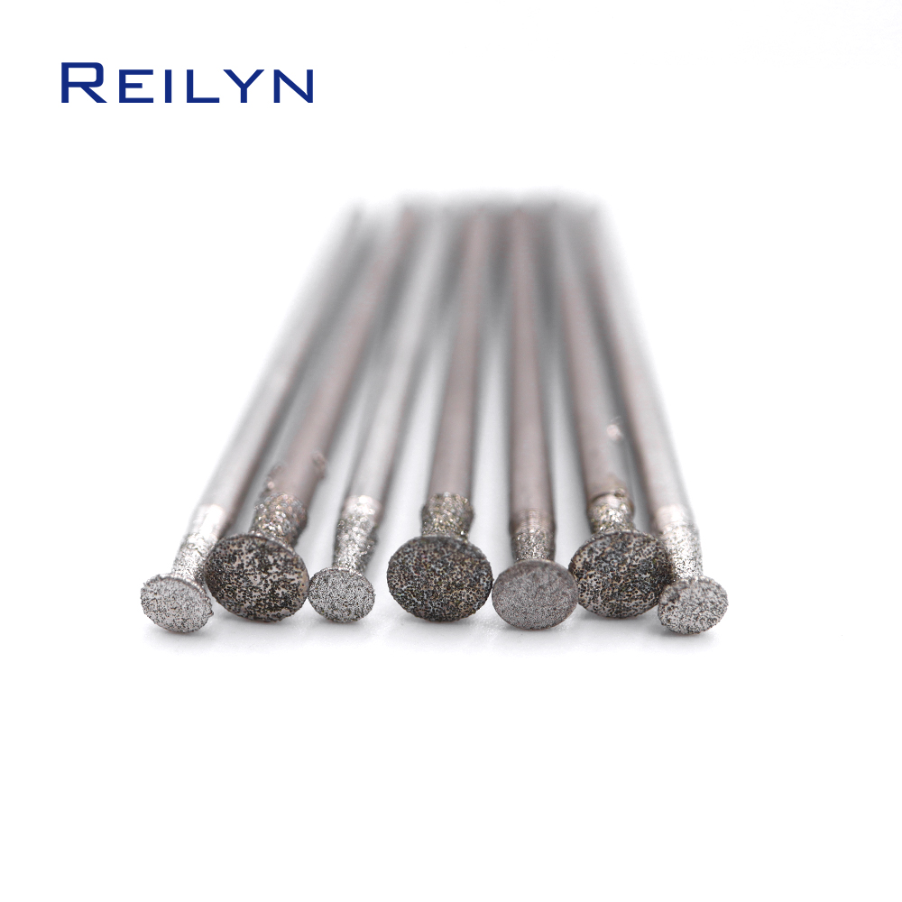 C2-type 24Pcs hạt mịn Energy Kim Cương dao doa Mài Răng đầu mài Mài Mài Mòn Đầu Cho Chết Máy Xay/Dremel/Dụng cụ xoay