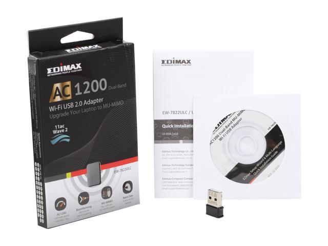 867 Mbps 5GHz 300 Mbps 2.4GHz AC1200 Dual-band Adapter Edimax, Adaptador Wi-Fi USB AC1200 De Doble Banda 2,4/5 GHz 867 Mbps MU-MIMO EBa Edimax Ev 7822uad Wifi Usb Adapter 867 Mbps 5GHz 300 Mbps 2.4GHz AC1200 Dual-band Adapter Edimax, Adaptador Wi-Fi USB AC1200 De Doble Banda 2,4/5 GHz 867 Mbps MU-MIMO EBa Edimax Ev 7822uad Wifi Usb Adapter