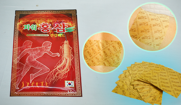 [CHÍNH HÃNG] Cao dán hồng sâm Hàn Quốc - Power Red Ginseng TÚI 20 MIẾNG