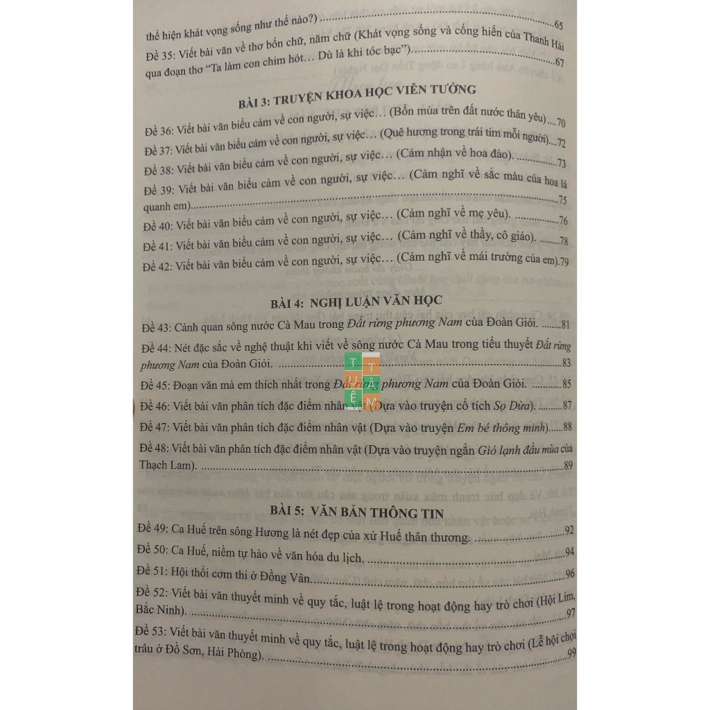 Sách - Những bài làm văn mẫu lớp 7 (Cánh diều)