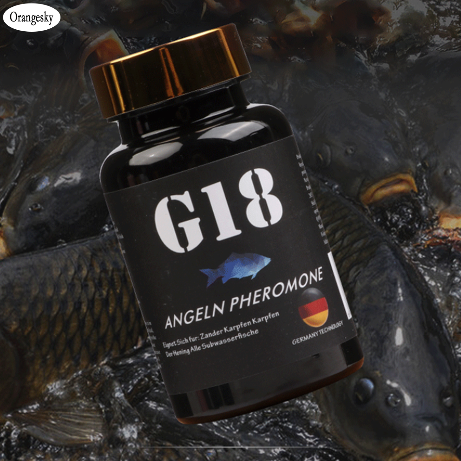 Orangesky Fish Luring Silver Carp Attractant with Natural Scent Quick Attack Fishing Bait Nesting Food Fish Bait Attractant