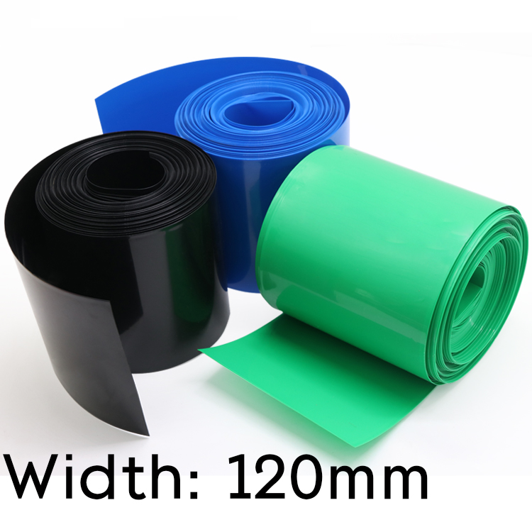 Width 120mm PVC Heat Shrink Tube Dia 76mm Lithium Battery Insulated ...