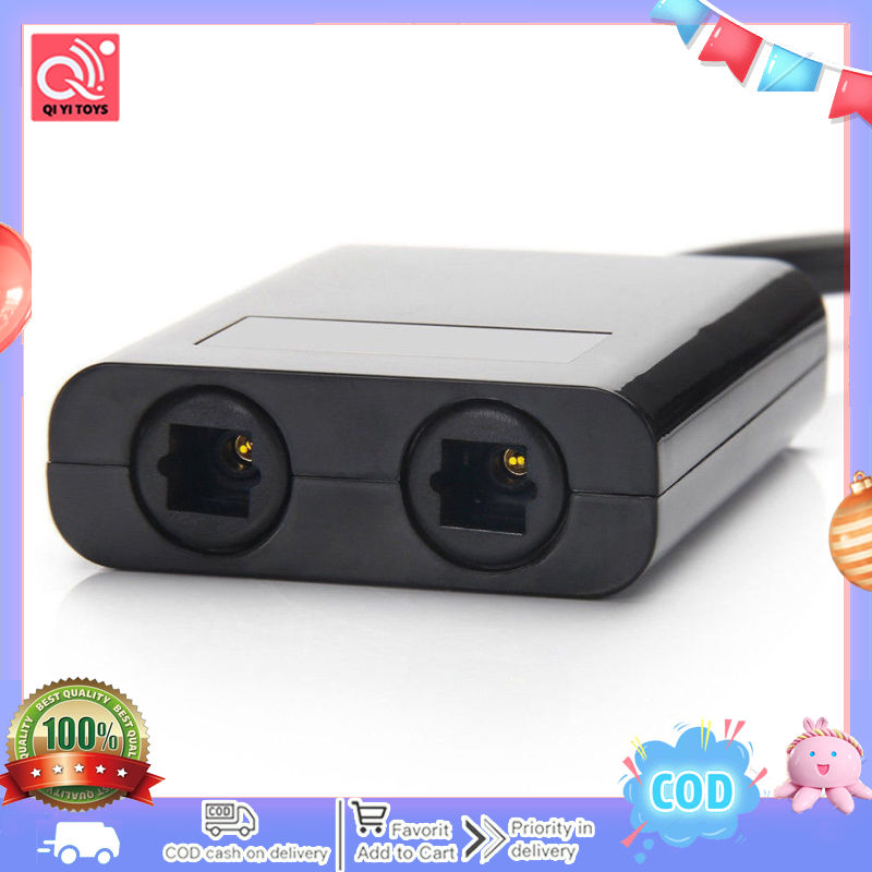 Optical Digital Audio Cable Splitter Adapter 2 Way SPDIF Toslink 1 To 2 Out Hub