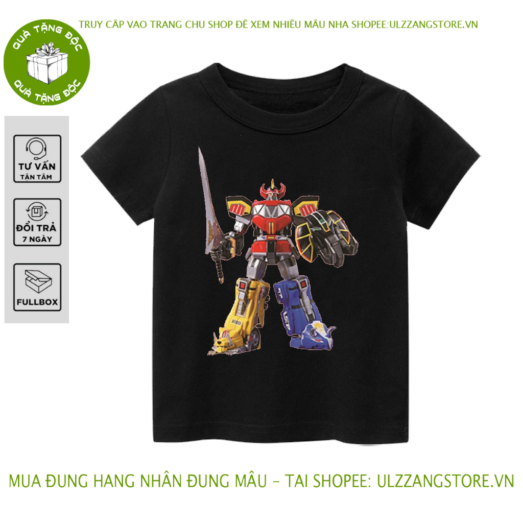 HOT Áo thun trẻ em ROBOT , 4 màu áo, đầy đủ size