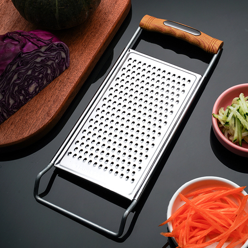 Flat Grater Handheld Stainless Steel Zester Slicer Cheese Grater Vegetable Slicer Grater