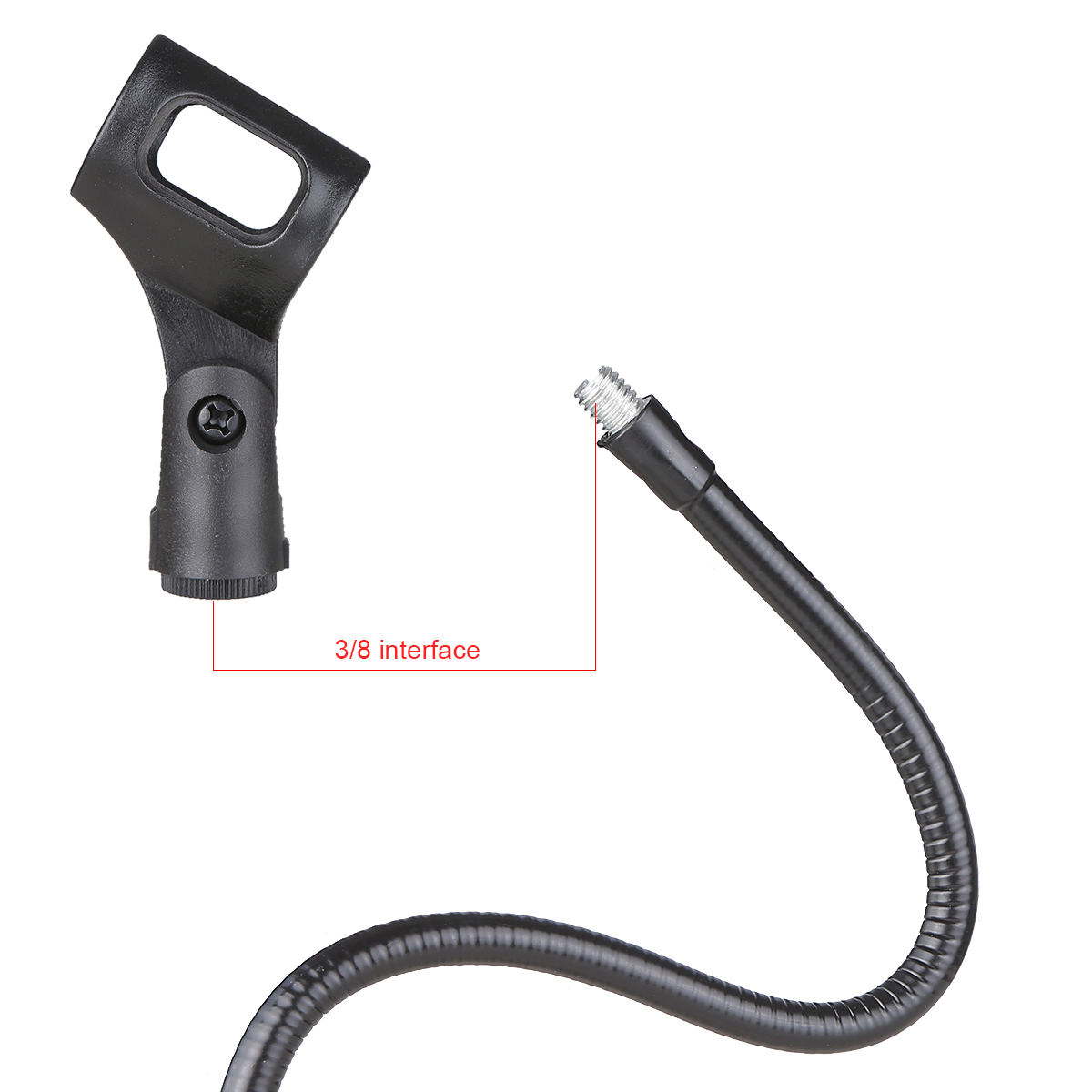 Microphone Bracket cổ ngỗng Bracket Hose hỗ trợ Telescopic đứng sống hỗ trợ chân đế sạc để bàn Phụ kiện cho Microphone