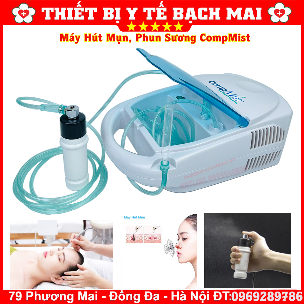 MÁY HÚT MỤN PHUN SƯƠNG COMPMIST (trắng)