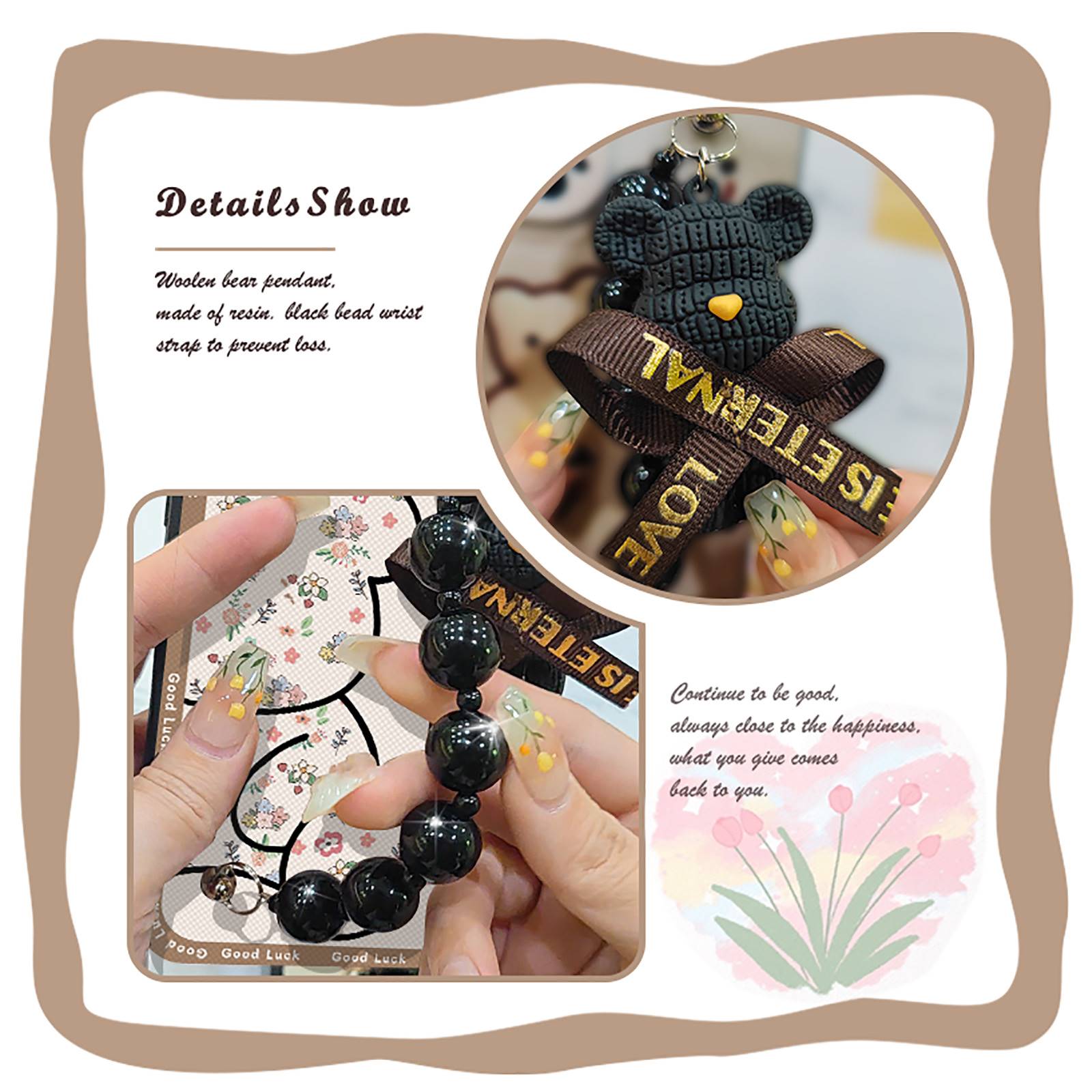 Cartoon%20protective%20case%20Phone%20Case%20For%20Samsung%20Galaxy%20A17%20Back%20Cover%20silicone%20Waterproof%20Black%20pearl%20pendant%20cute%20-%20Image%202
