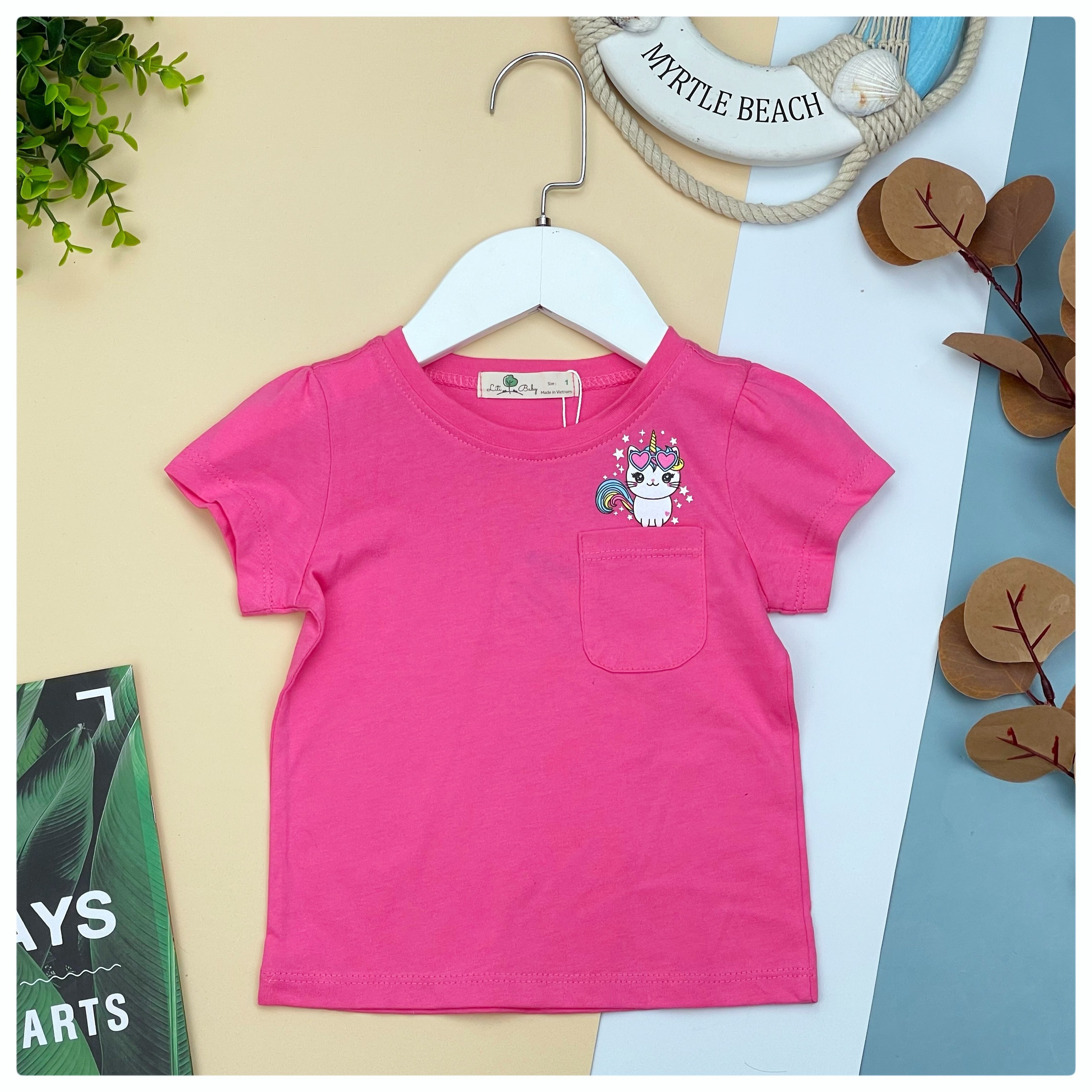Áo thun cotton Litibaby cho bé 10-30kg
