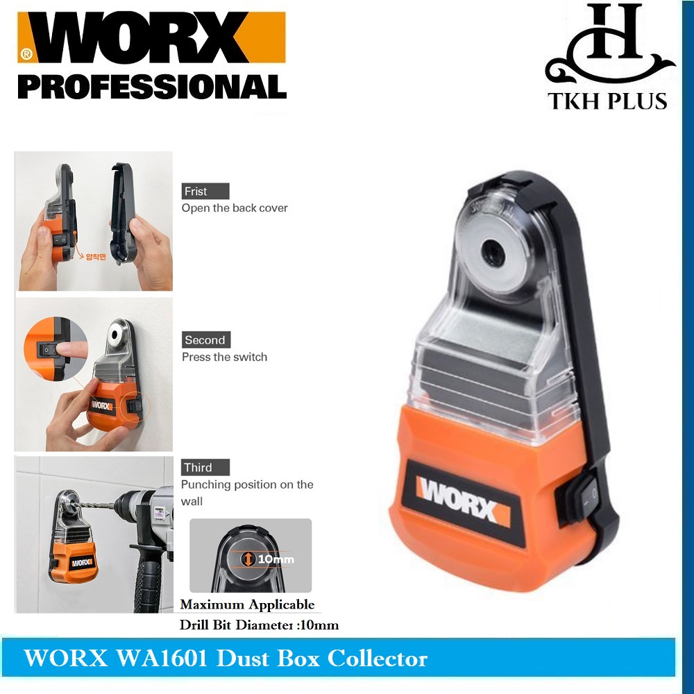 Worx dust box WA1601 Dust removal Collector for Cordless drill electric  hammer Screwdriver Universal for diameter less than 10mm