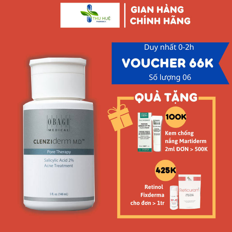 Dung dịch BHA Clenziderm MD Pore Therapy 148ml