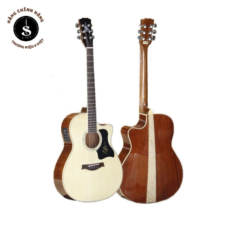 6 mẫu đàn guitar giá rẻ cho người mới tập, đàn guitar acoustic có ty, khóa dây cao cấp, gỗ...