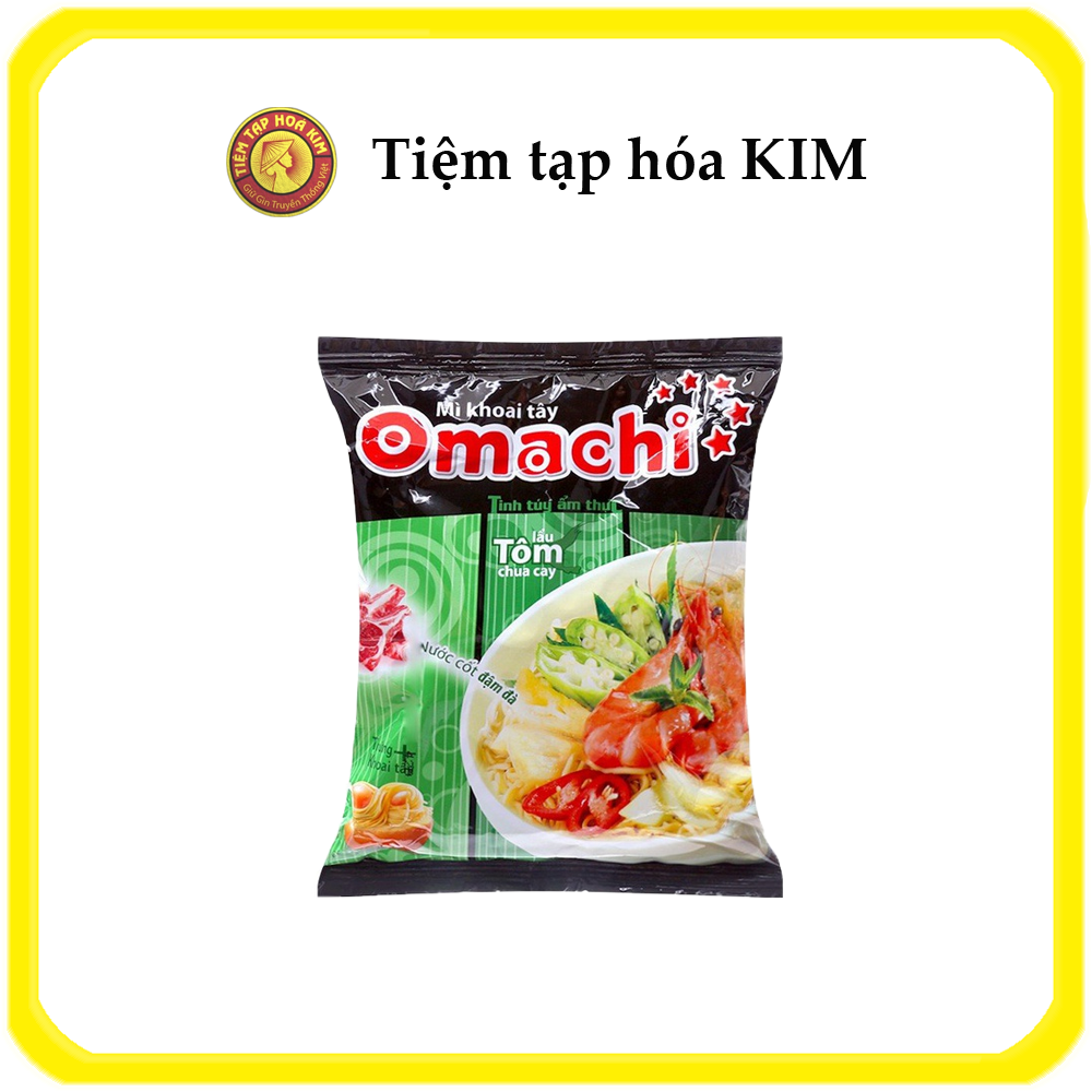 Mì ăn liền Omachi gói 80g (đủ vị)