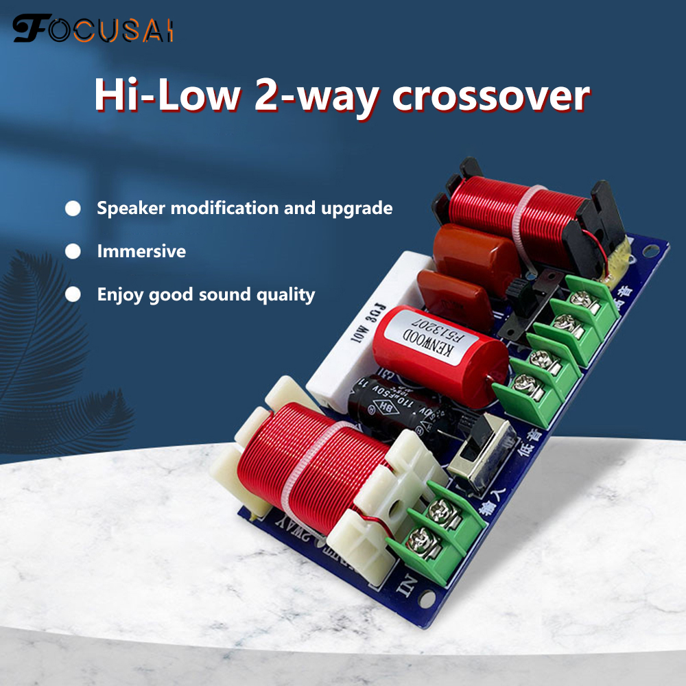 FocusAi 250W High And Low Twoway Crossover Bookshelf Speakers Modified
