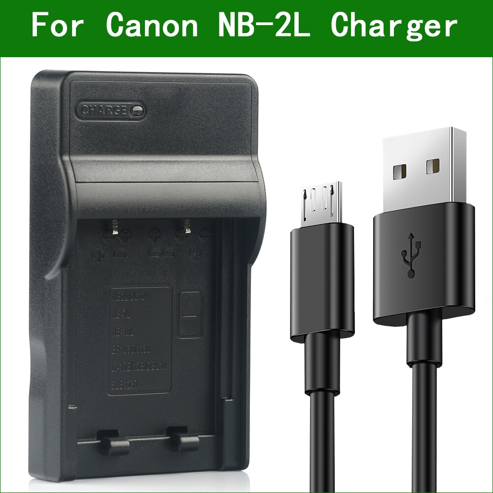 Nb-2l nb-2lh digital camera battery charger for canon zr100 zr200 zr300 zr500 zr600 zr700