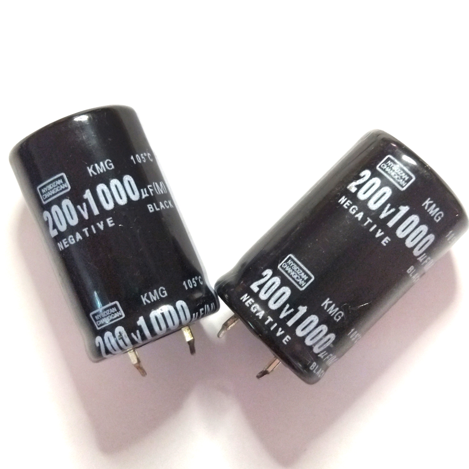 2Pcs 1000UF 200V 1000MFD 200โวลต์ ± 20% -40 + 105C อลูมิเนียมตัวเก็บ ...