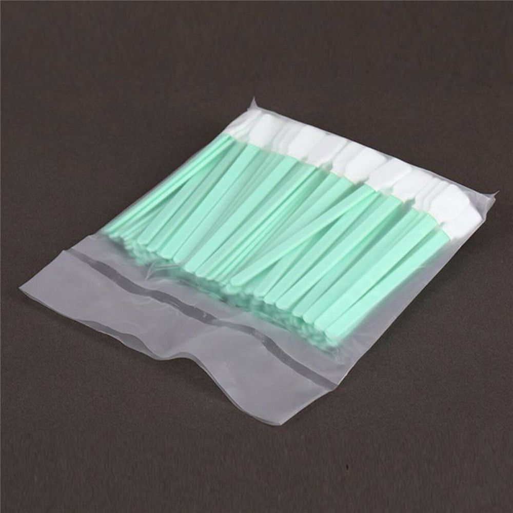 Simplicity tradesman15an7 100pcs photo machine anti-static decontamination inkjet printer nozzle foam disposable stick cleanroon use foam tip cleaning cleaning swab tool