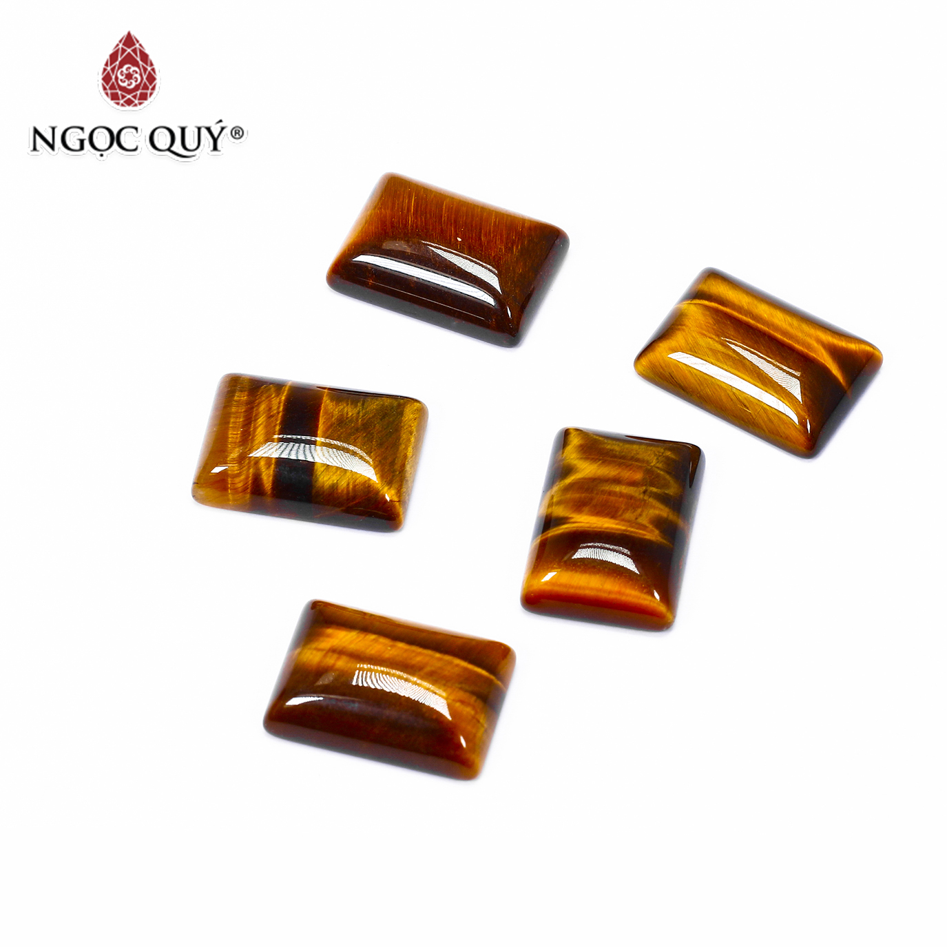 Mặt dây chuyền, mặt nhẫn đá mắt hổ vàng nâu mệnh thổ kim - Ngọc Qúy Gemstones