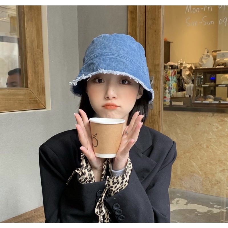[SẴN]- Mũ nón bucket denim phong cách Ulzzang (M45)