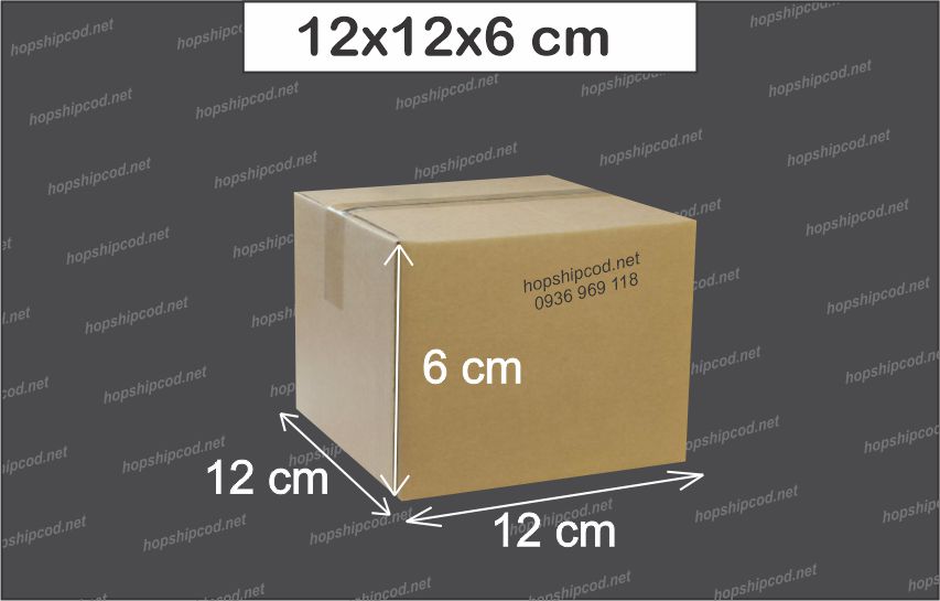 [combo 100 cái] 12x12x6 cm Thùng Carton Đóng Hàng