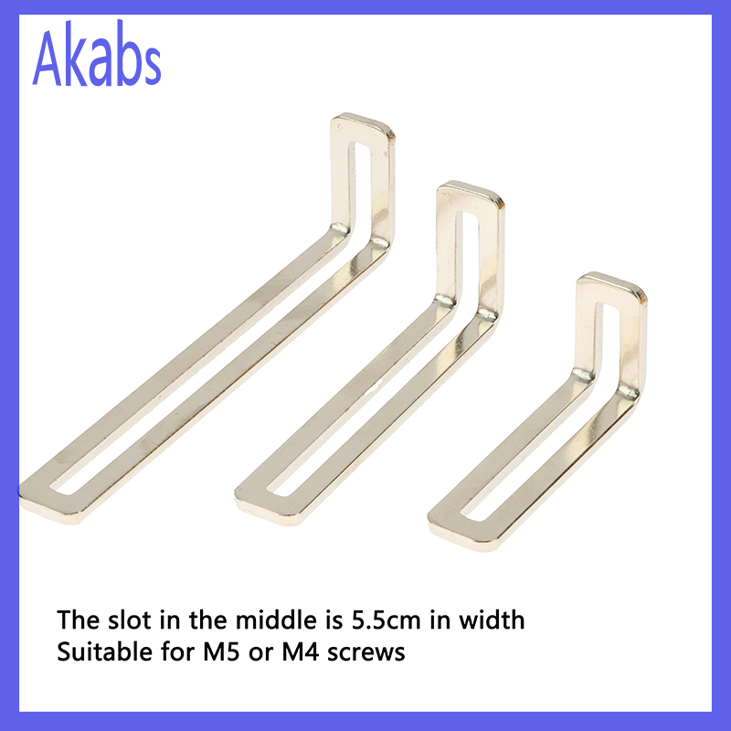 Akabs Nickel-plated Corner Bracket Adjustable 90 Degree L-Shaped Corner Brackets Angle Iron Connector Shelf Support Accessories