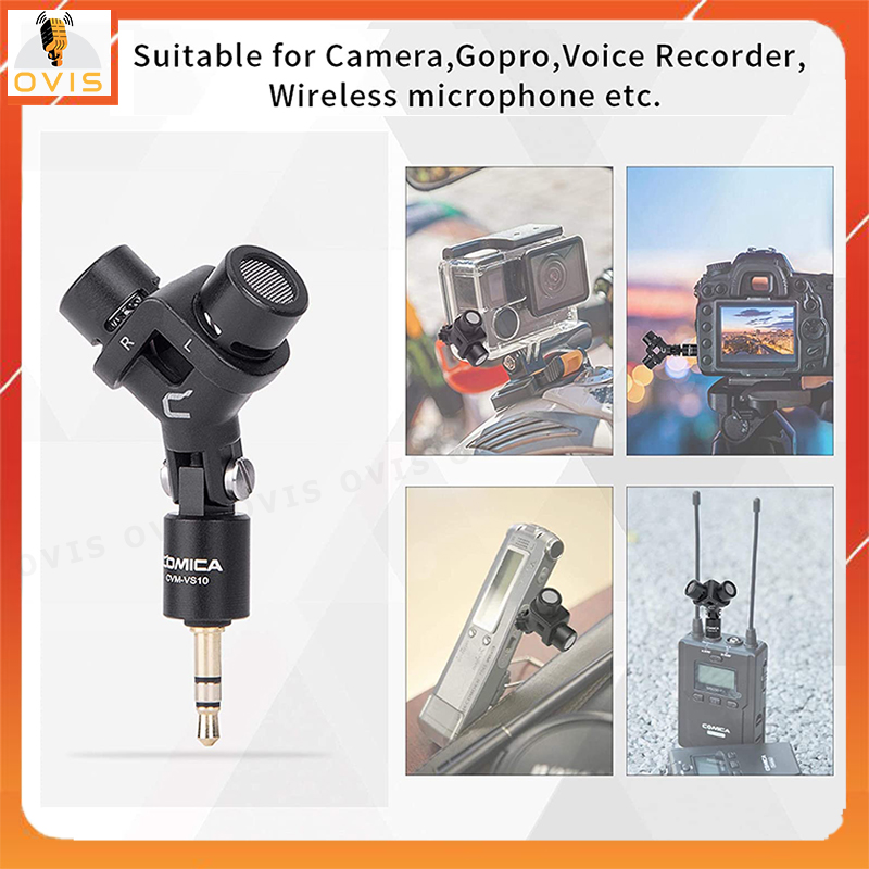 COMICA CVM-VS10 - Mic Thu Âm Stereo XY Cho GoPro, DSLR Camera
