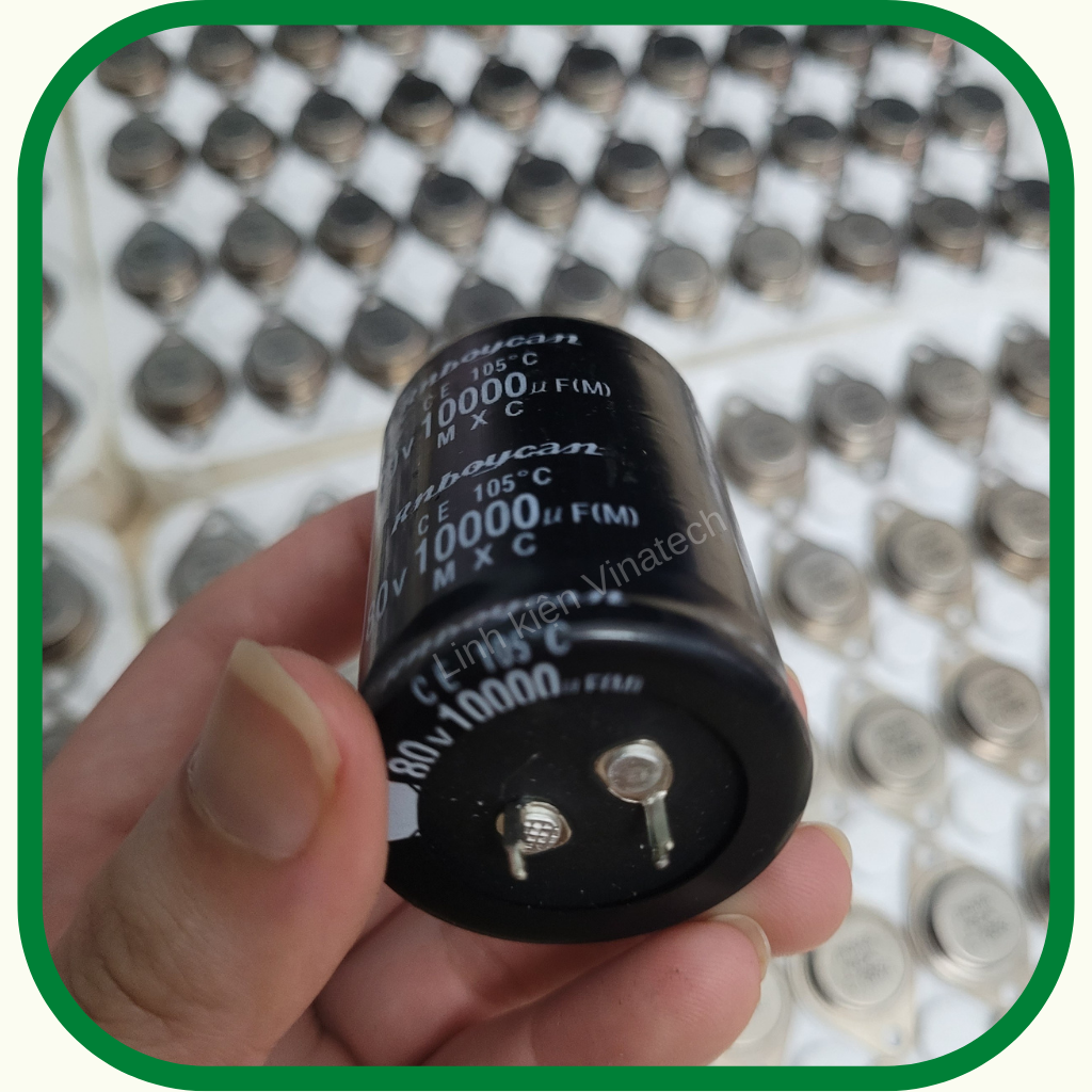 4 con tụ 10000uf 80V Rubycon kích thước 35mm*50mm