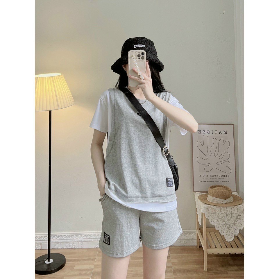 Đồ bộ thun nữ thể thao đi dạo đi chơi đồ mặc ở nhà phối 2 màu siêu đẹp TP6444
