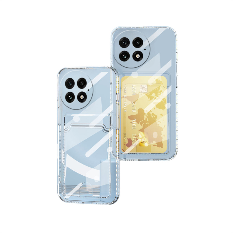 Phone cover OnePlus 13 Back case Classic Silicone Soft Transparent with Card Slot Shockproof For OnePlus 13 Phone cases.