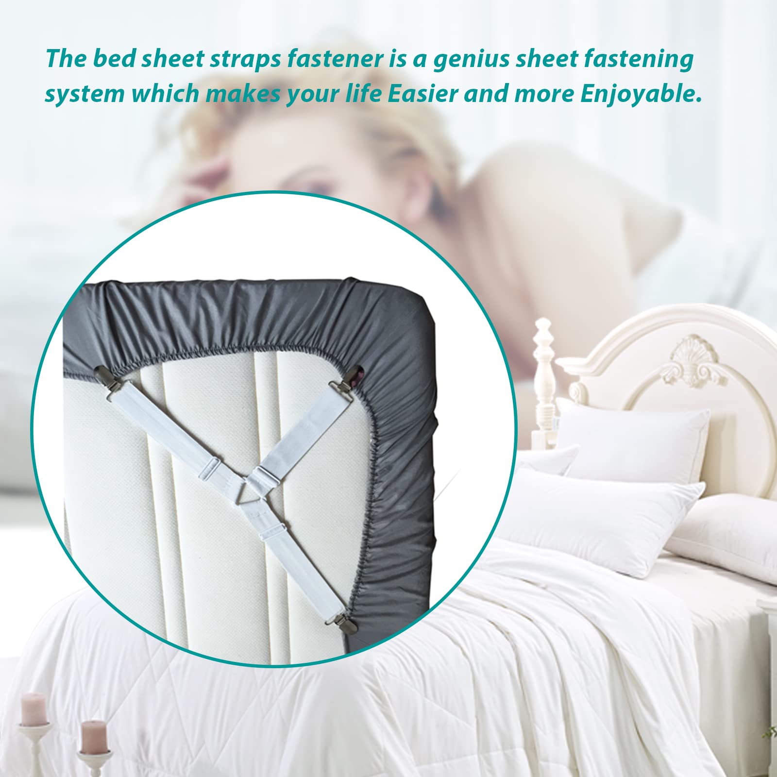 Combo 4 Bộ Kẹp Chặn Drap Giường