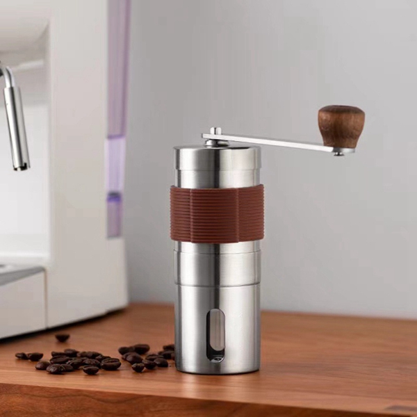 1 Piece Manual Coffee Grinder Portable Grinder with Scale Visualization for Home Office Traveling Espresso