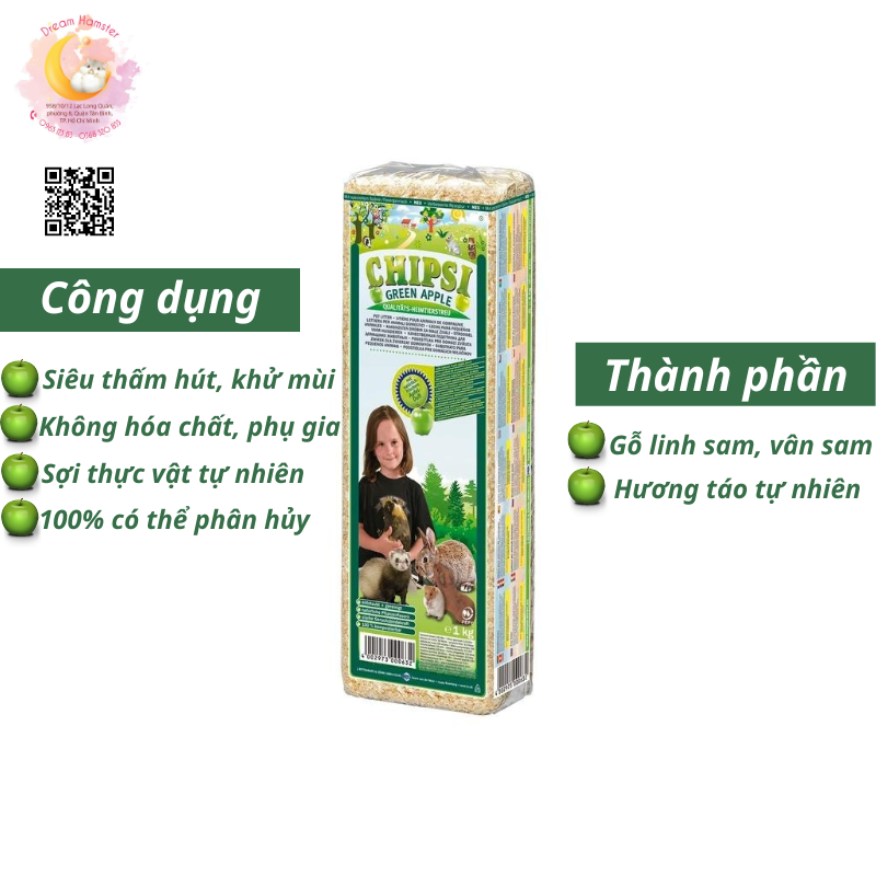 Mùn cưa lót chuồng Chipsi-1kg