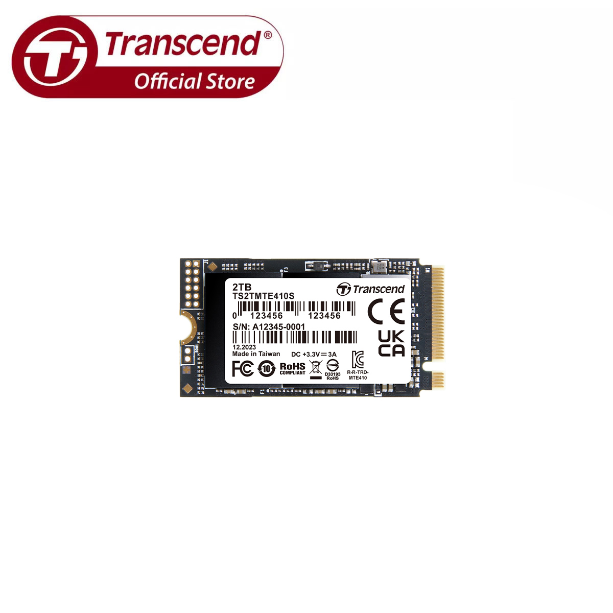 Transcend MTE410S 1TB/2TB NVMe PCIe Gen4 x4 M.2 2242 SSD Solid