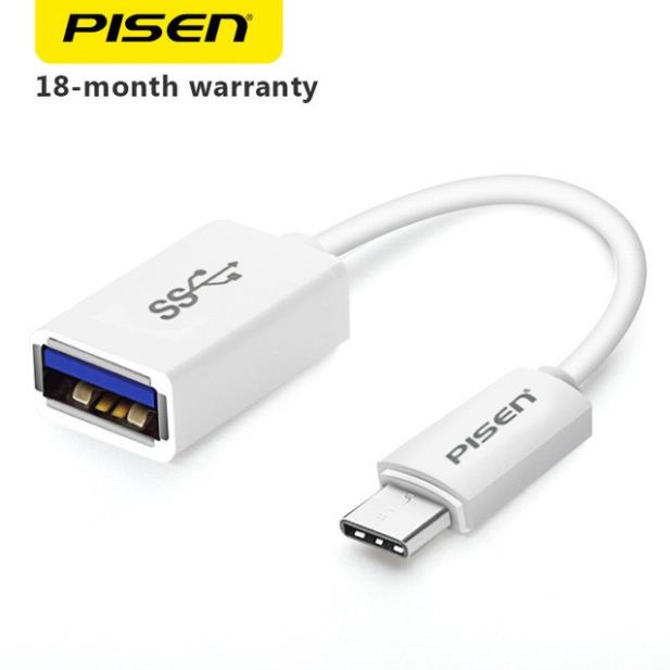 Cáp otg pisen cổng type c