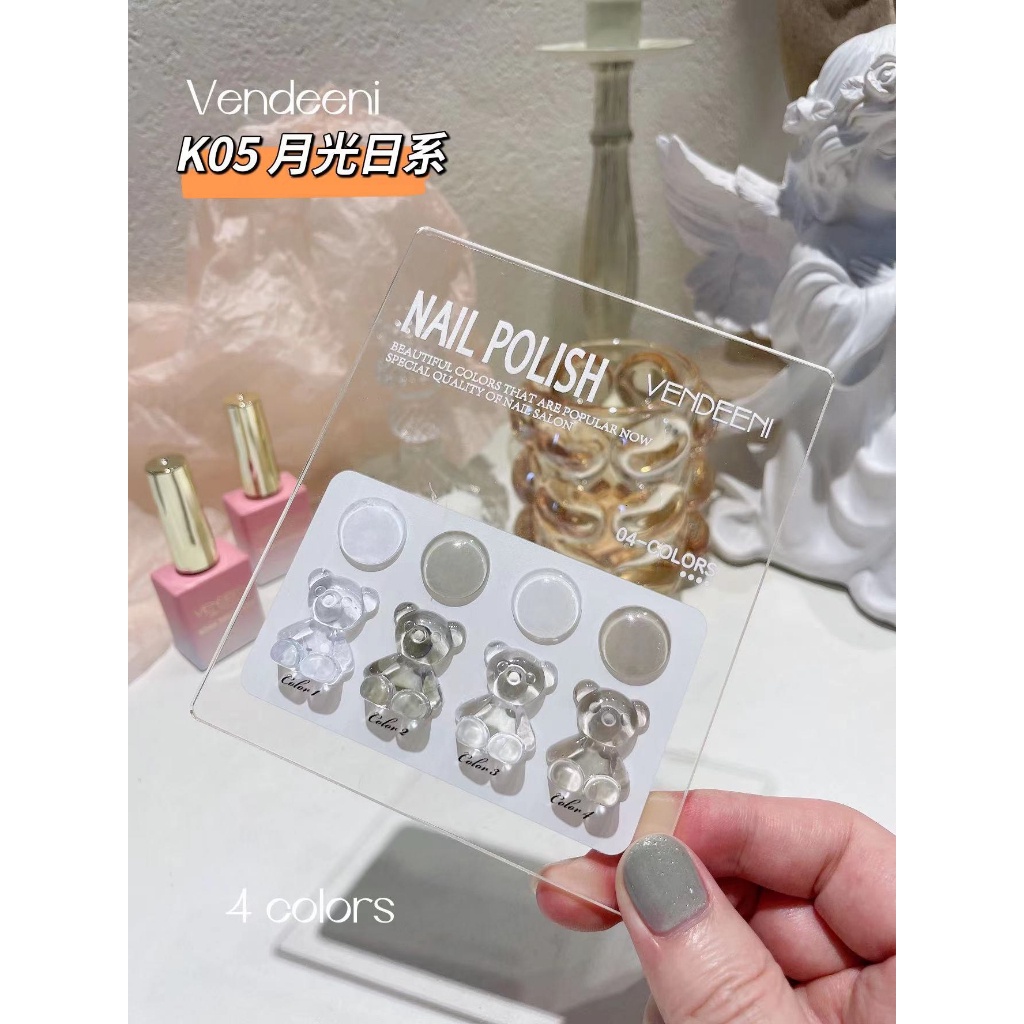 SET 4 MÀU SƠN GEL VENDEENI (KÈM BẢNG MÀU)