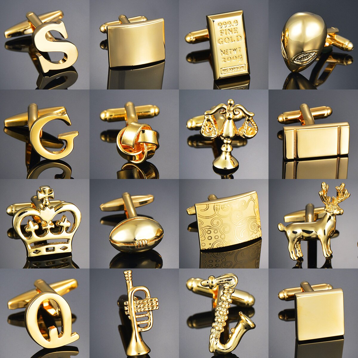 Luxury Gold Color Cufflinks for Gentleman ...